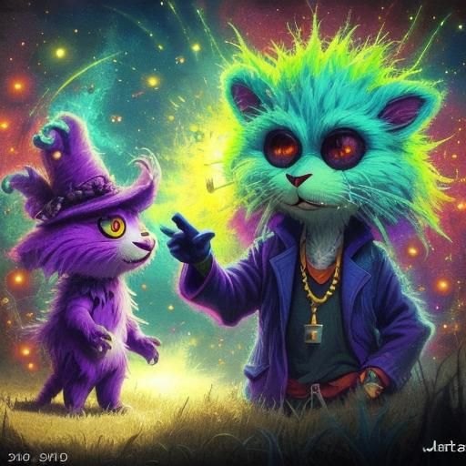 Cute Furry Creatures in Detailed Fantasy Art