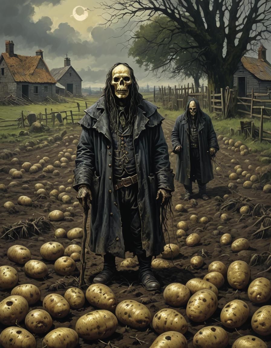 Sinister Gothic Irish Farm Potato Horror