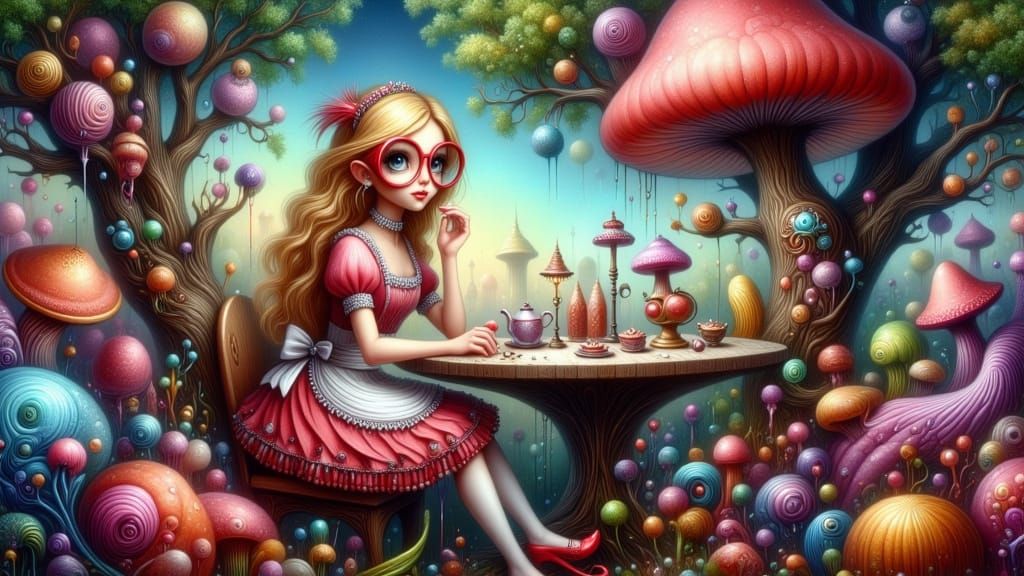 Alice in Wonderland Whimsical Fairy Punk Tea Party