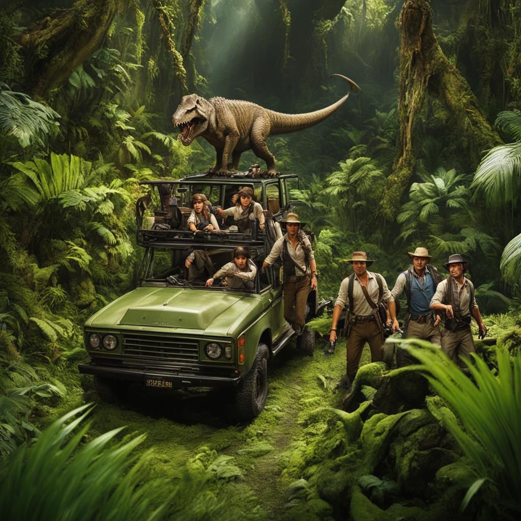 Jurassic Expedition: Intrepid Explorers in Prehistoric Jungl...