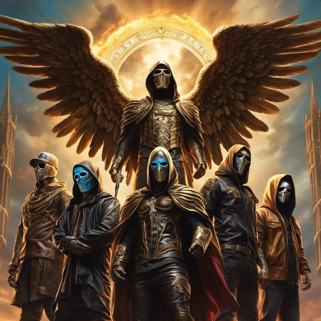 hollywood undead as <lora:Angel:1.0>