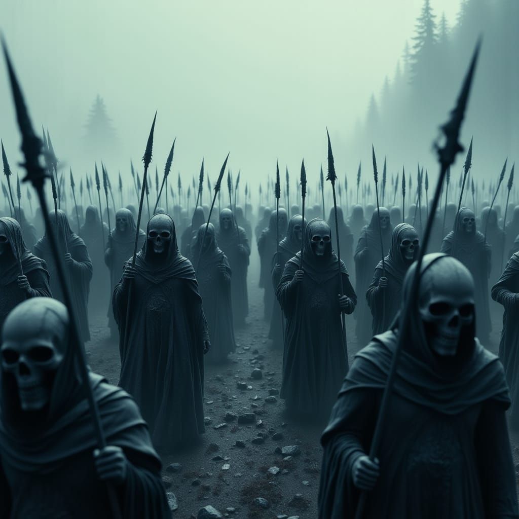 Undead Army Marches Through Fog