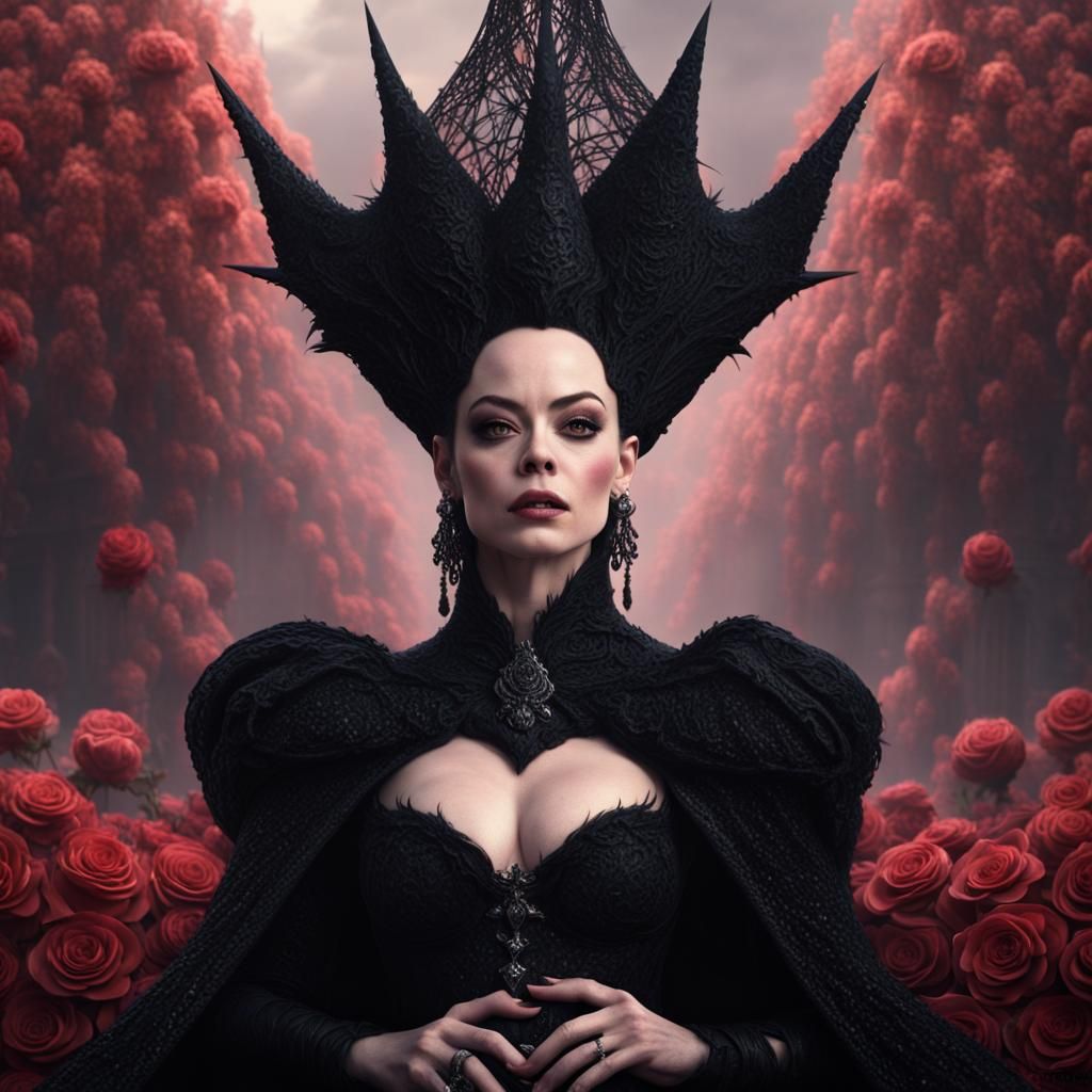 Dark Witch Queen: Digital Cinematic Portrait