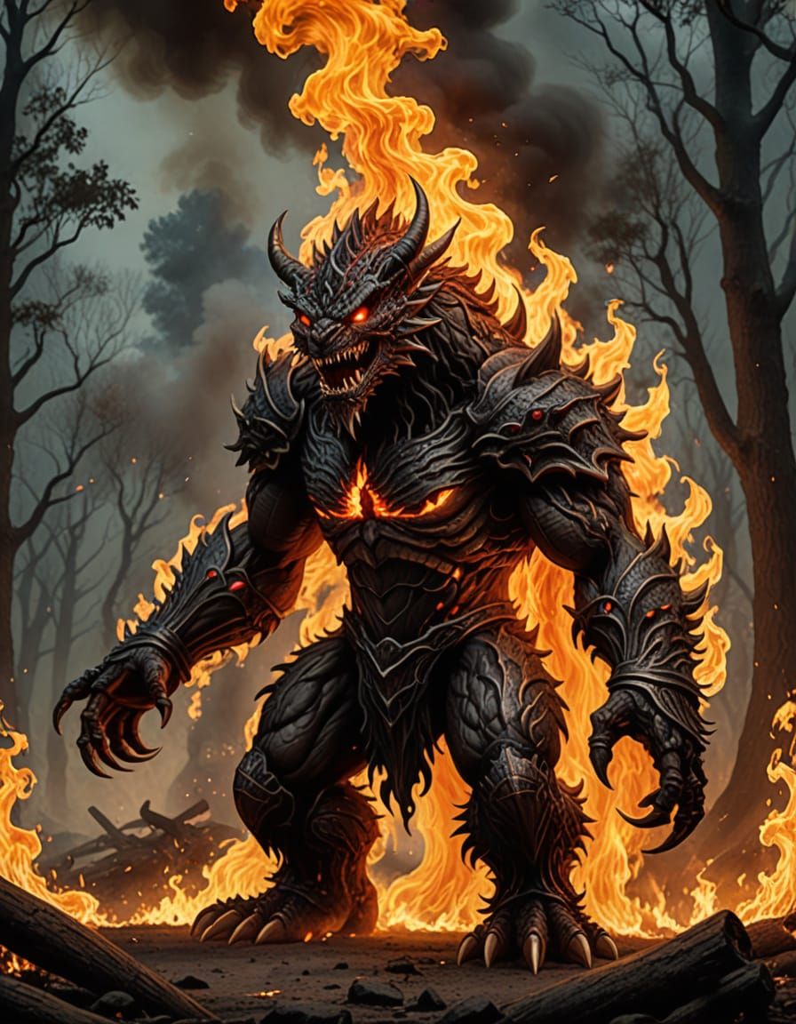 Majestic Fire Monster Unleashed