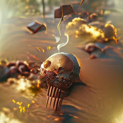 Abstract Organic Shapes in Dreamlike Composition