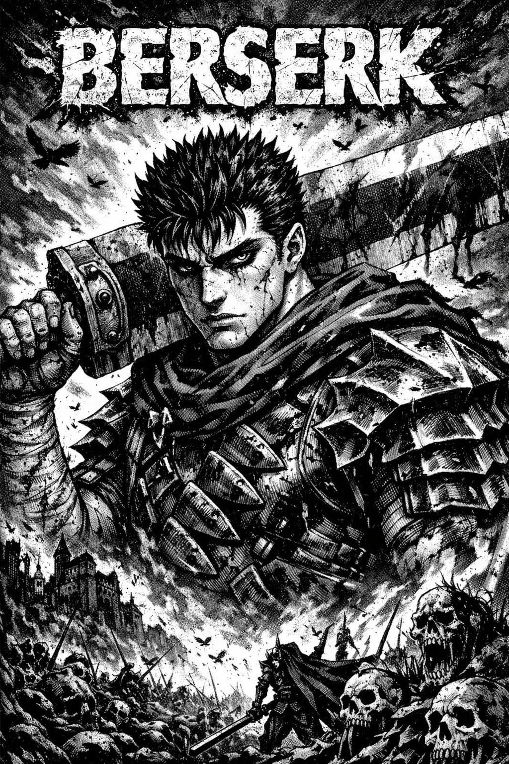 Berserk Manga Key Art Featuring Guts