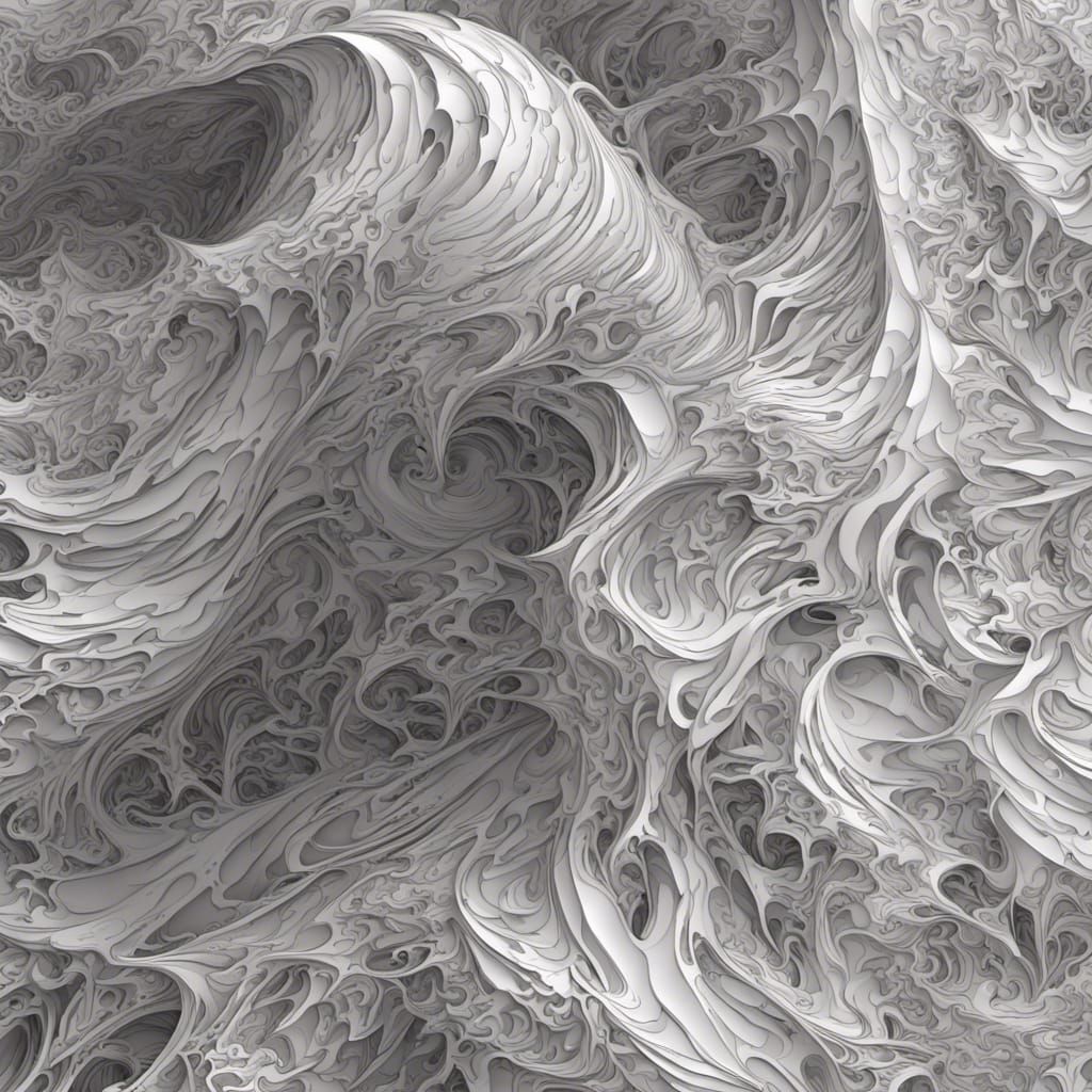 Abstract Vector Fractal Warrior with 3D Shading