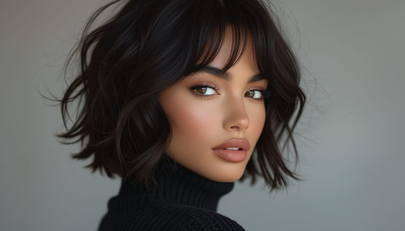 Hyper-Realistic Portrait of a Young Black Woman