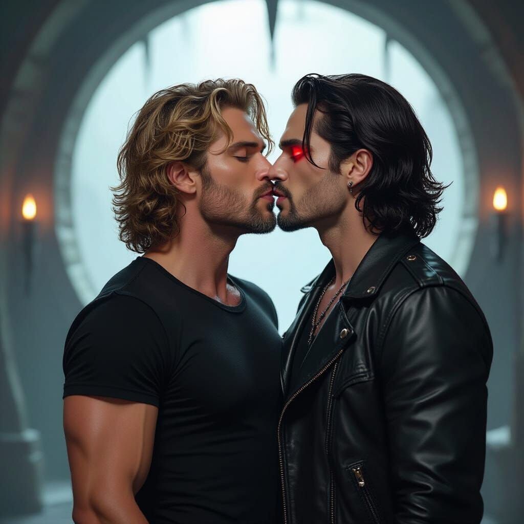 Evil Wyatt Halliwell Kissed by Vicus in Dark Lair