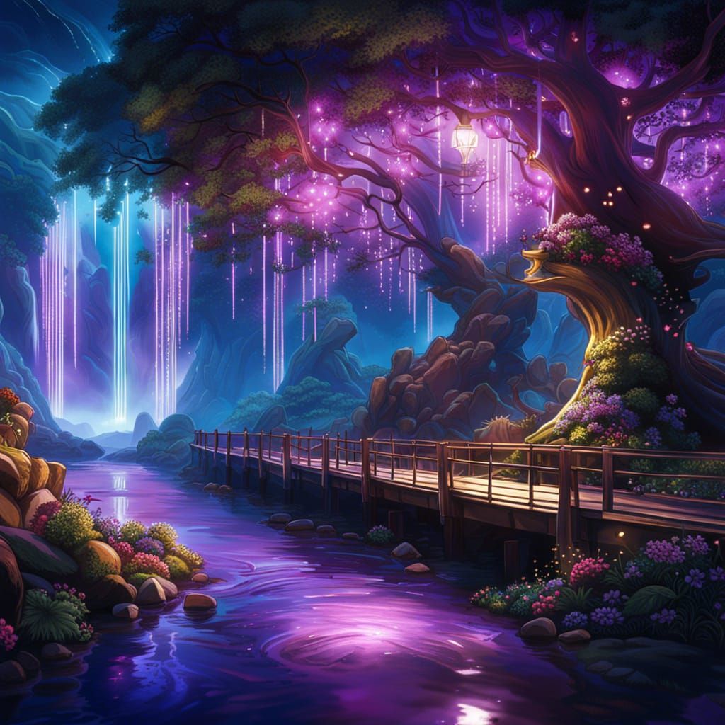 Nebula Train Station in Enchanted Woodland