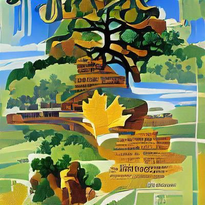 Richmond Hill Travel Poster: Forest and Ridges