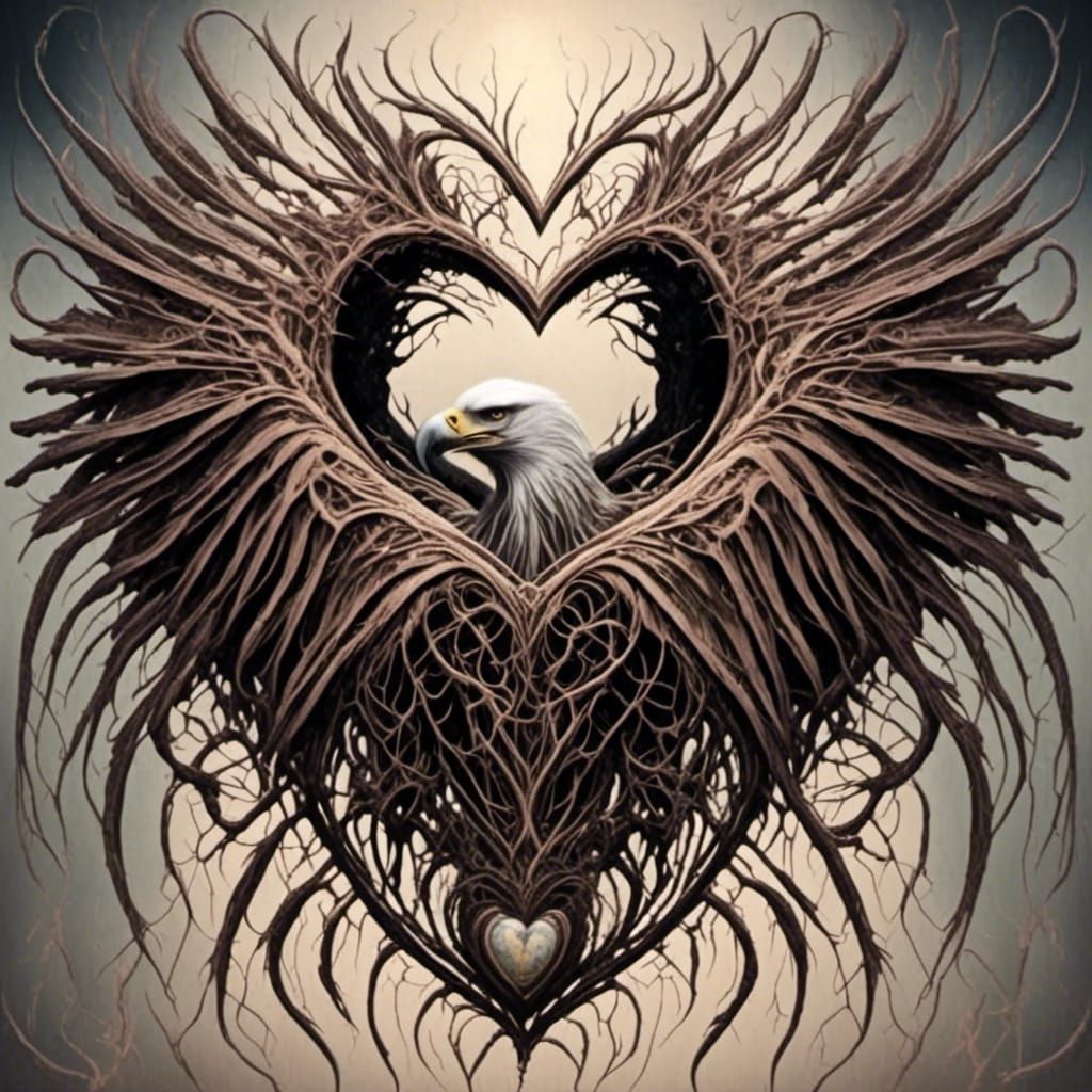 Eagle Heart and Spider Heart Fusion