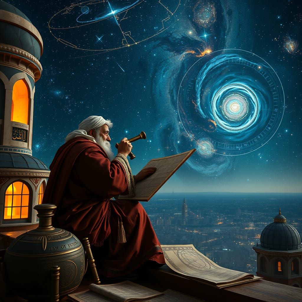 Persian Astronomer Charts Constellations in Renaissance Styl...