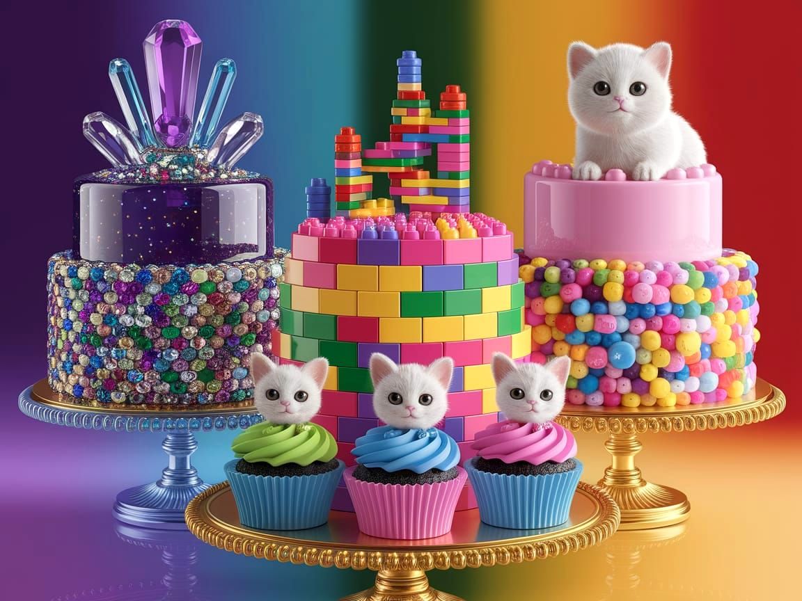 Gemstone, Lego, and Cat Cakes: Hyperrealistic Fantasy Art