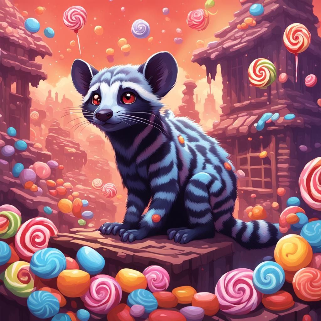 Civet Teleports to a Candy Dimension