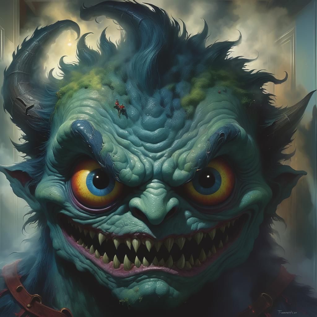 Ethereal Fantasy Monster in Closet