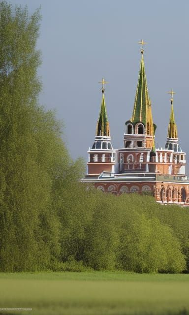 Alien Warrior with Golden Machine Gun, Dark Fantasy Art