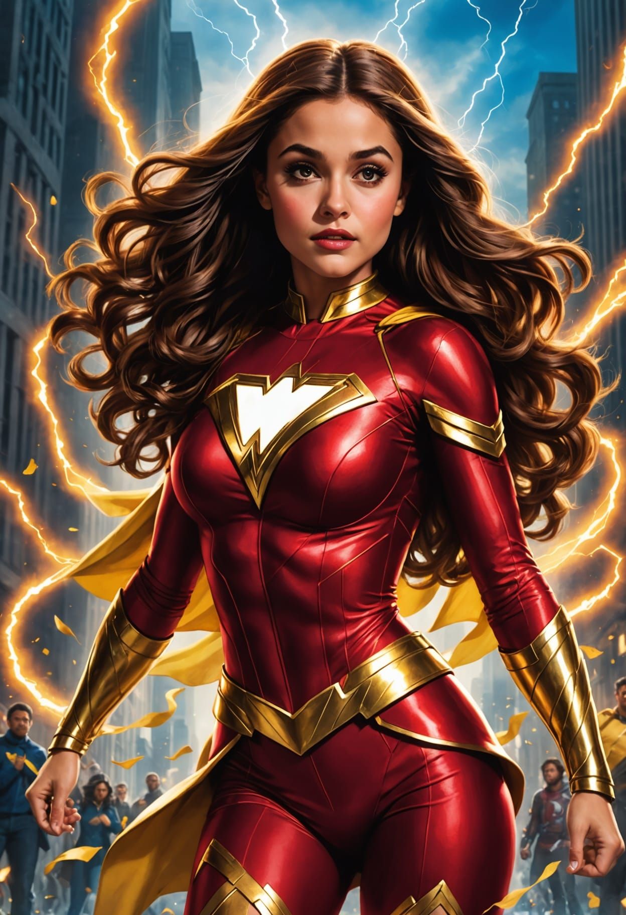 Ariana Grande as Mary Marvel: Cinematic Superheroine