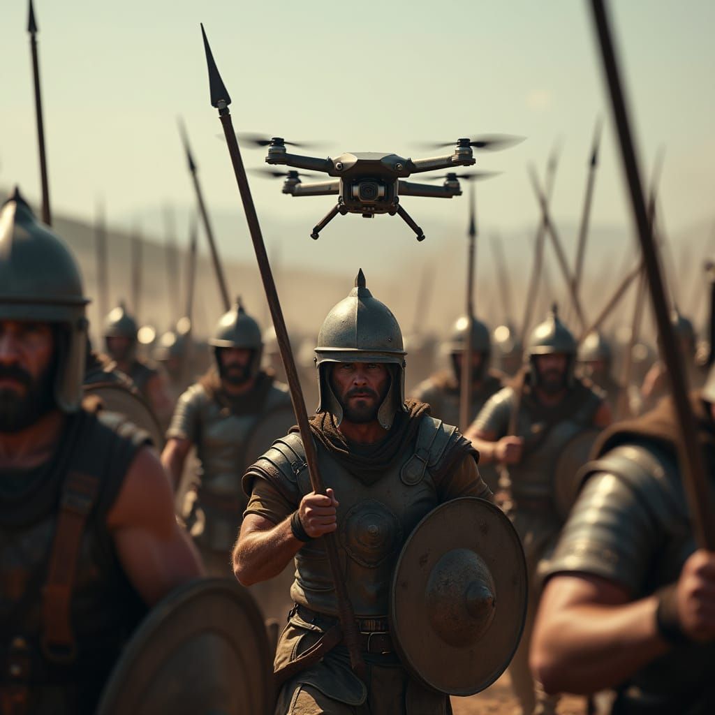 Ancient Warriors Clash with Modern Air Support