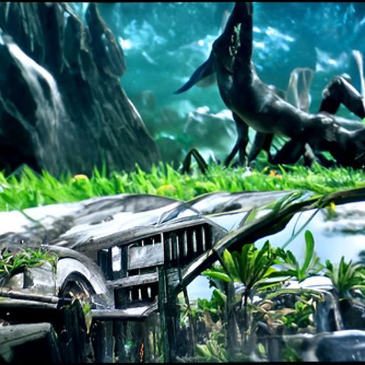 Detailed Matte Painting of Jurassic World