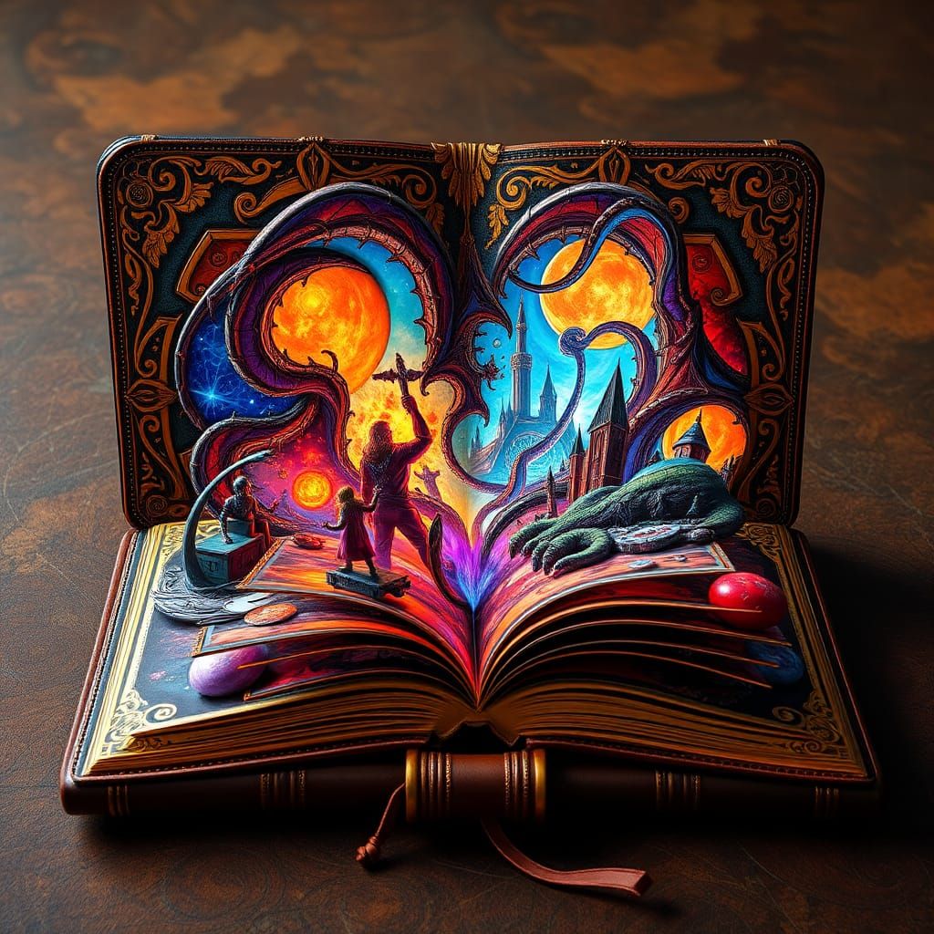 Fantastic Popup Book Unveiling Magical Worlds