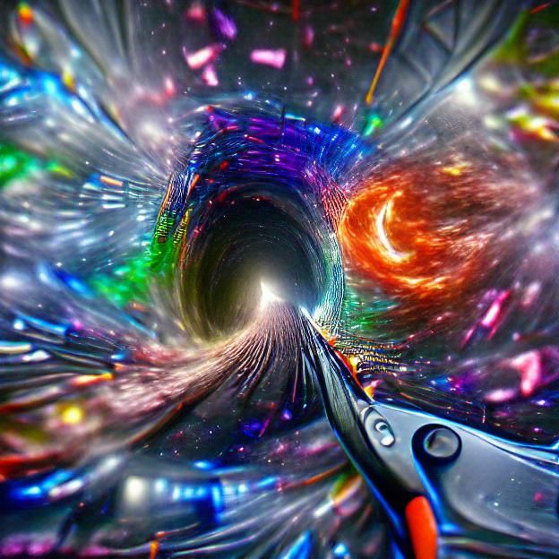 Wormhole Ripping Through Space and Time