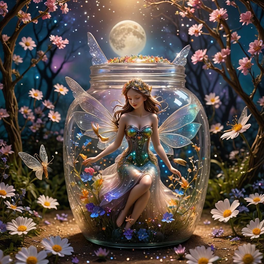Fairy Dancing in Jar: Utopian Dreamscape