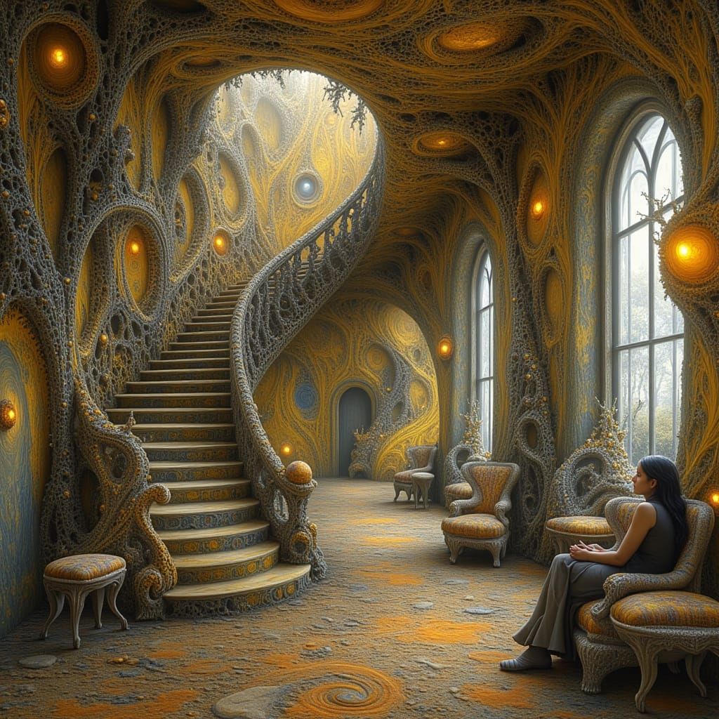 Surreal Abode Lost in Time and Geometry