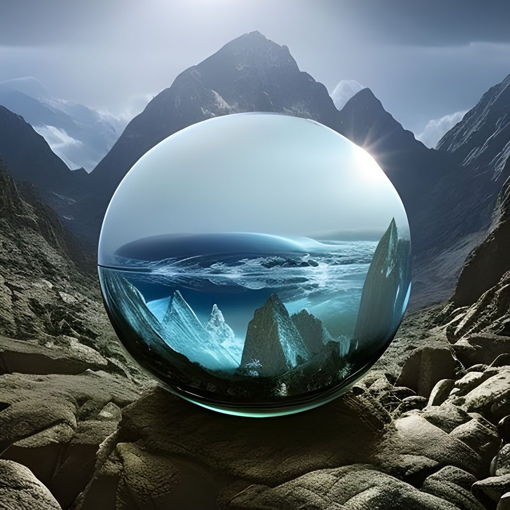 Ornate Glass Sphere Encapsulating Ultimate Beauty