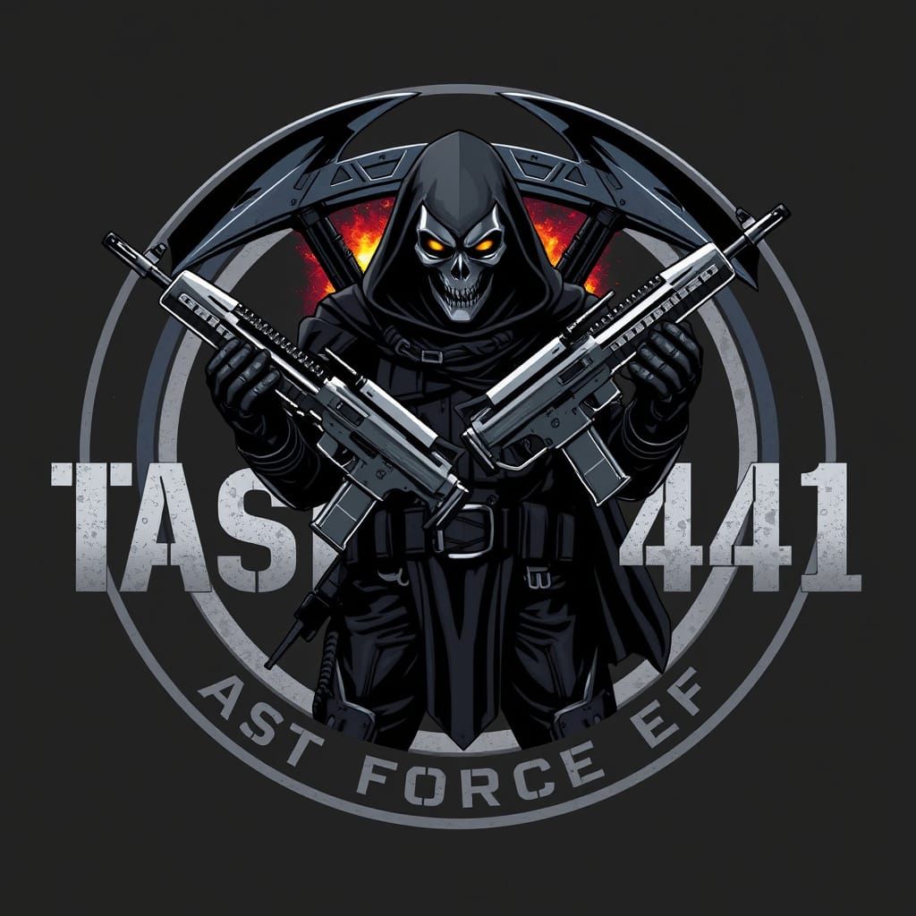 Majestic Reaper in Tactical Gear, Task Force 141 Logo