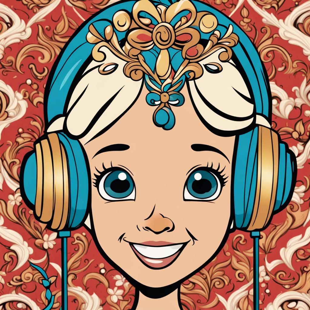 Ogum Smiling with Microphone in Disney Style