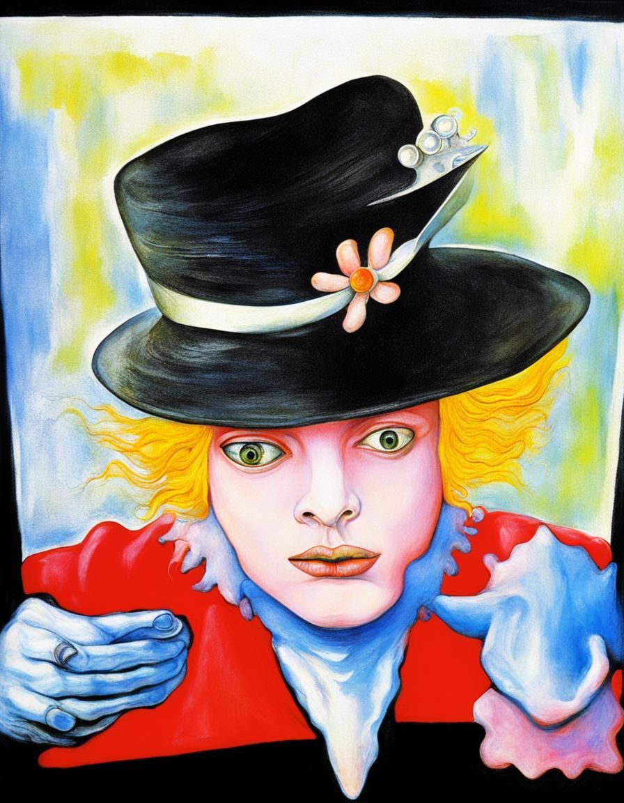 Surreal Gothic Art in Psychedelic Style