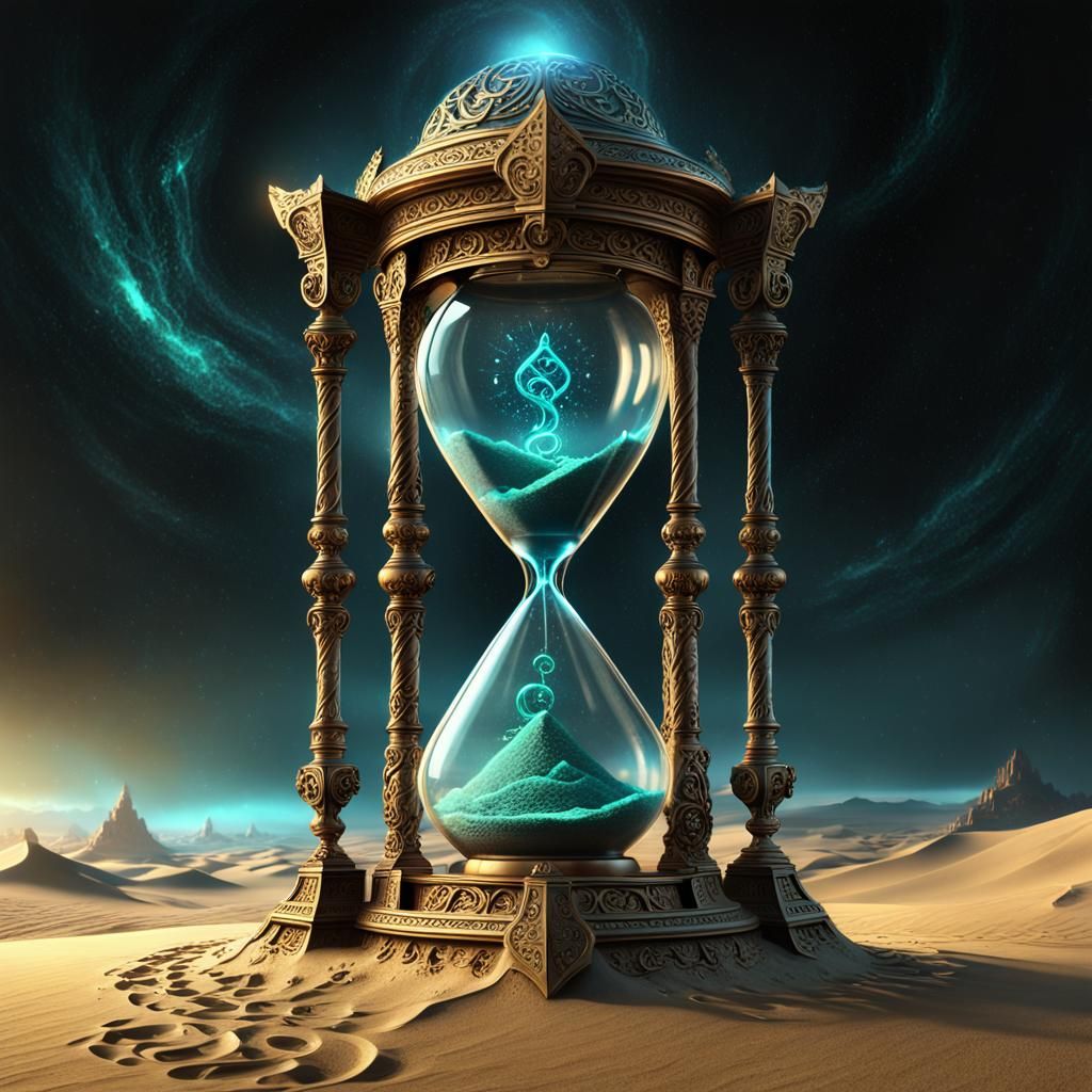 An ancient hourglass
