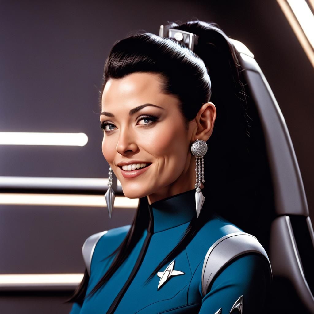 Star Trek Officer in Captain's Chair