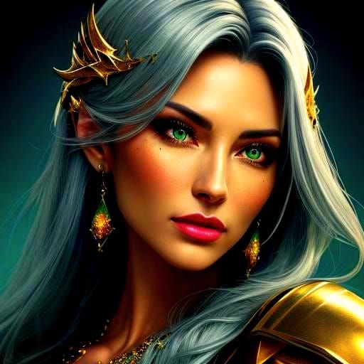 Captivating Beauty in Vibrant, Cinematic Style