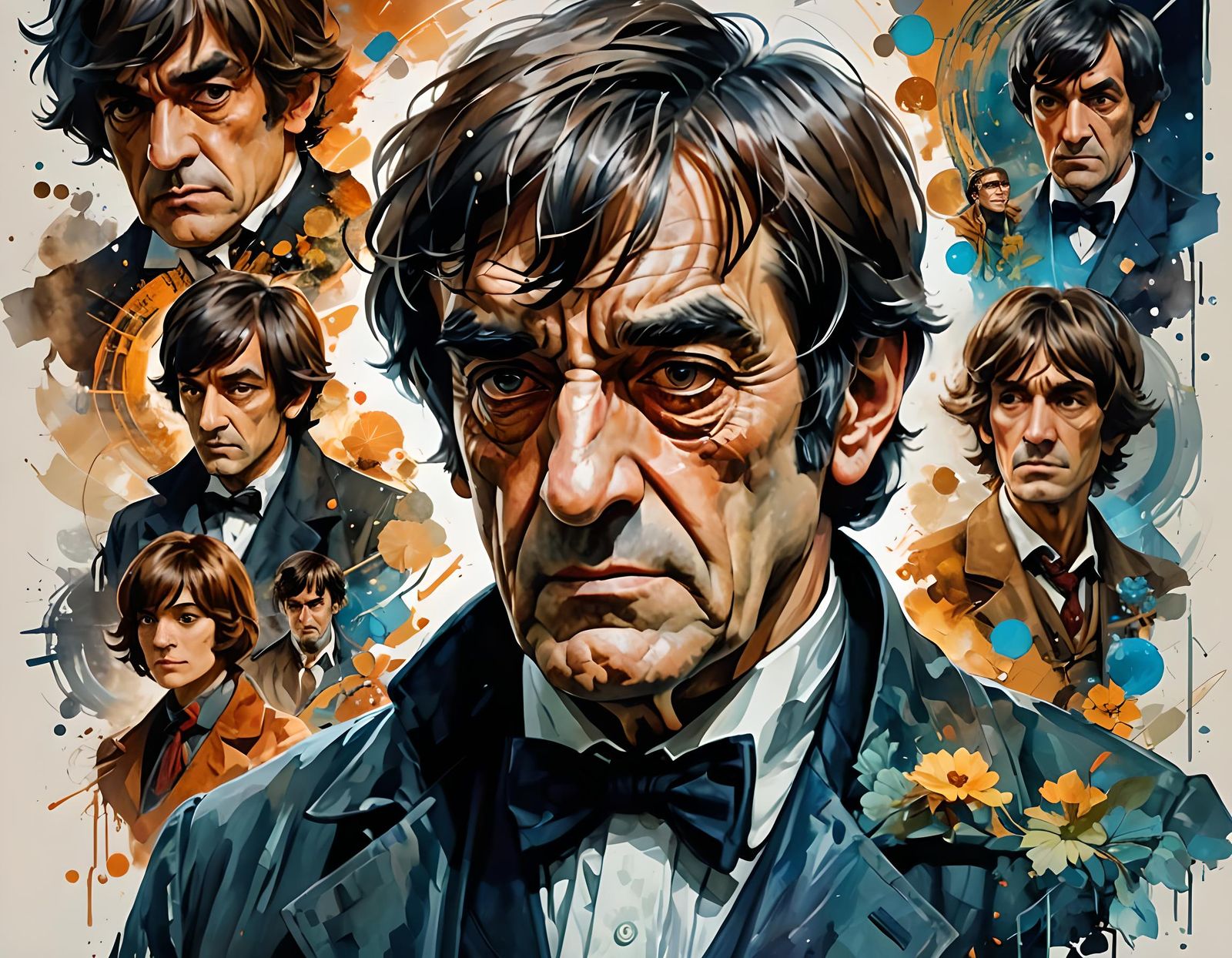 Patrick Troughton as Doctor Who in Digital Art