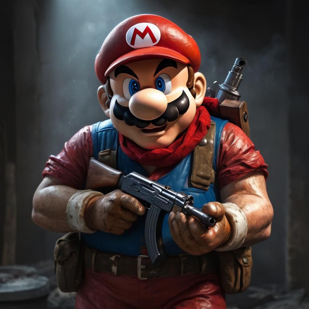 Super Mario Reimagined as Action Hero