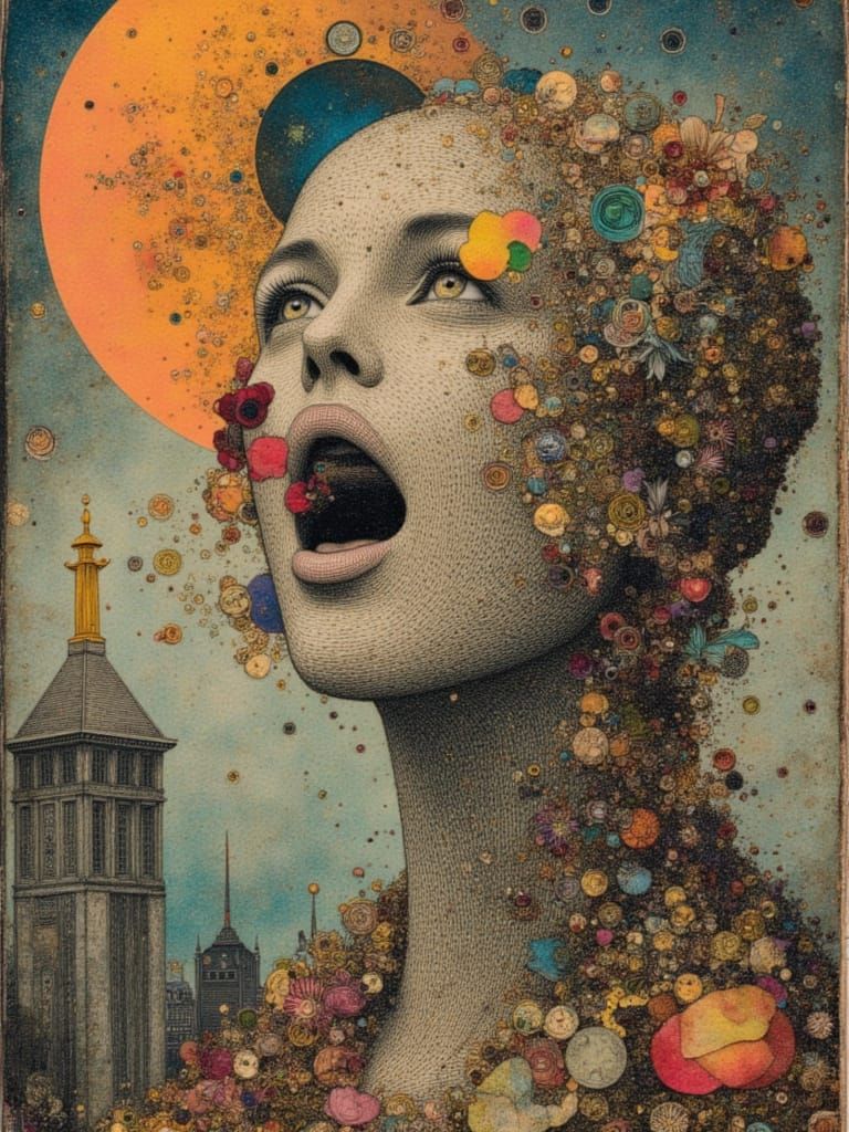 Recursive dream logic impossible upside down dreamscape of subconscious symbols and reversed mirror images and backwards...