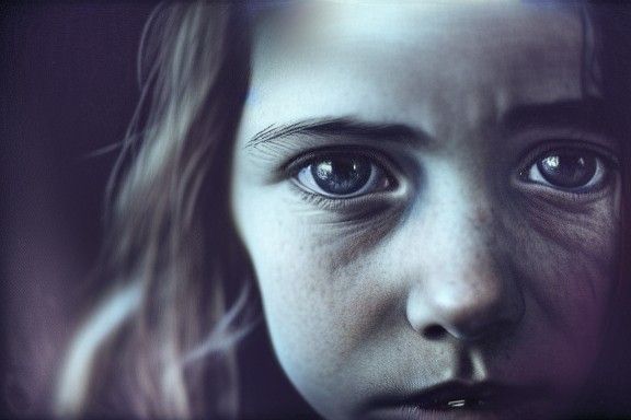 Intimate Portrait in Comic Book Style