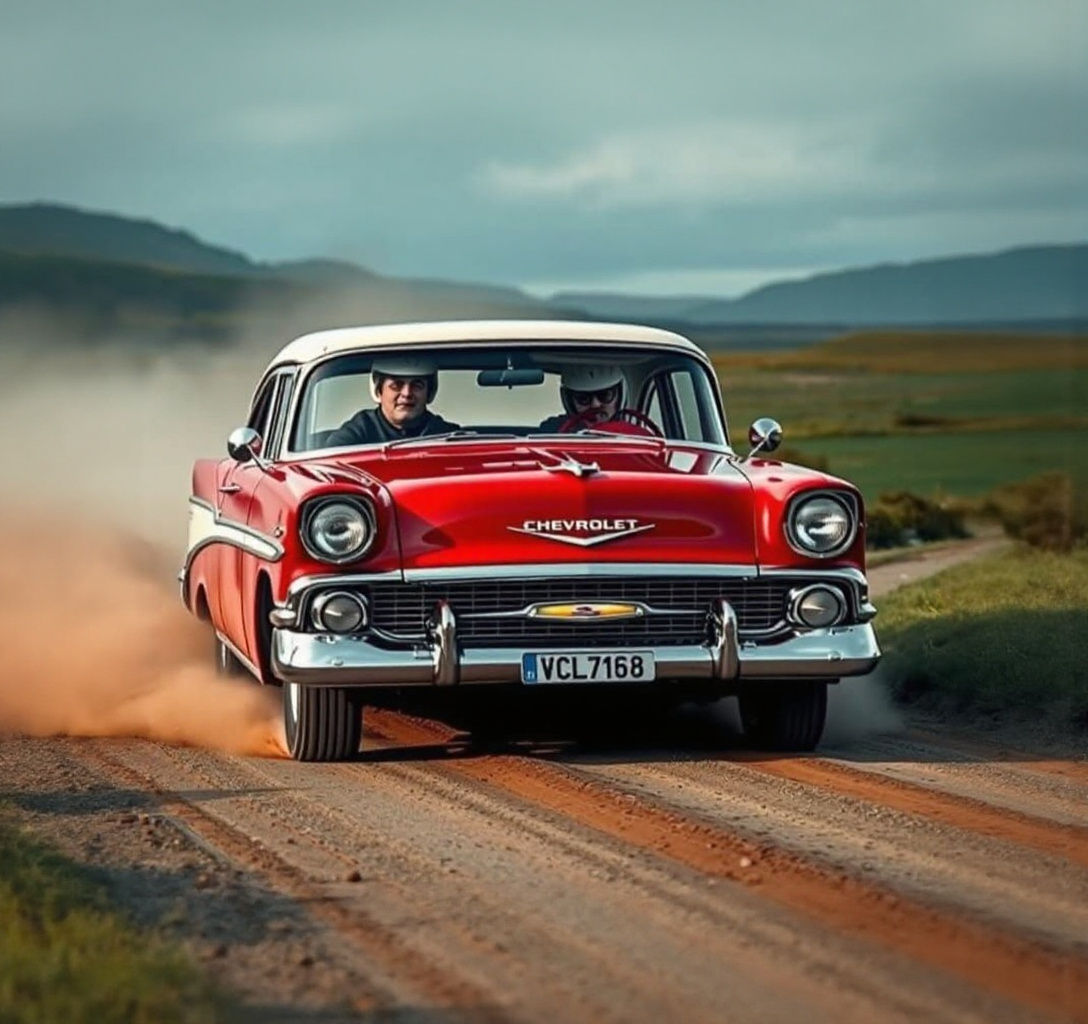 Chevrolet Bel Air 1956 Rally in Donegal, Ireland