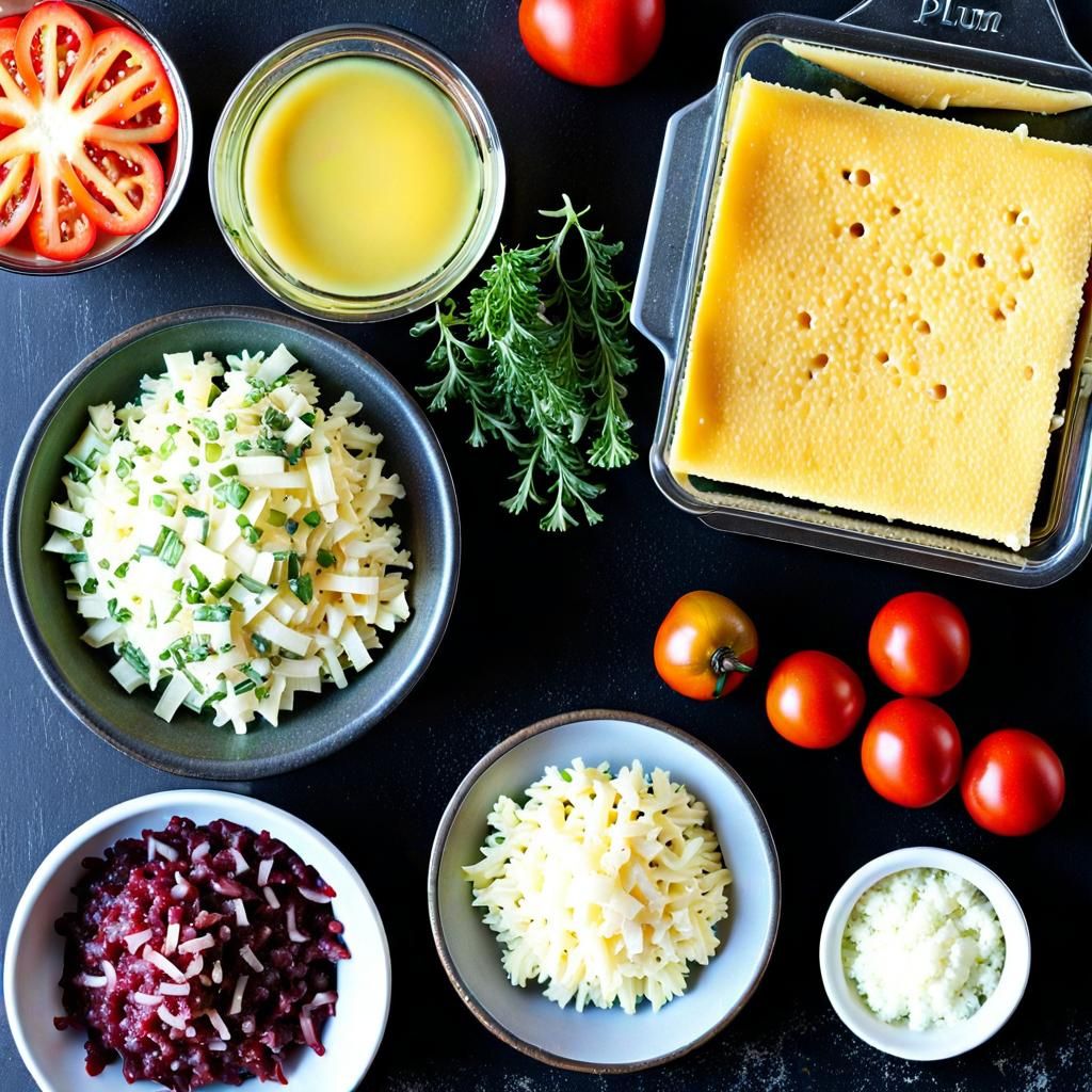 kitchen counter with ingredient