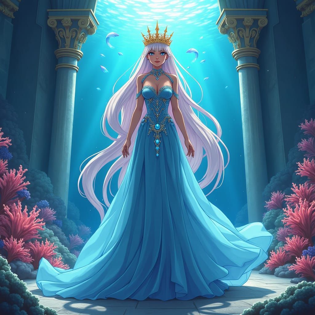 Anime Queen of Underwater Kingdom
