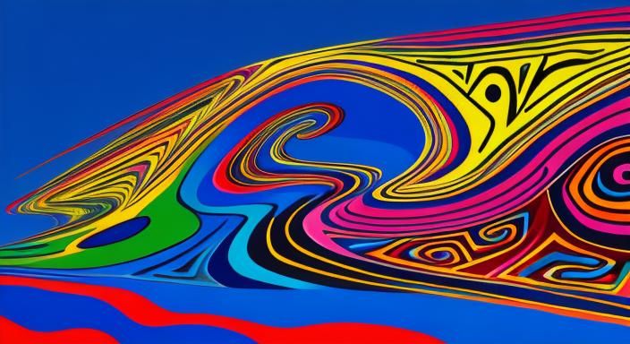 Surreal Dancers in a Vibrant Meadow