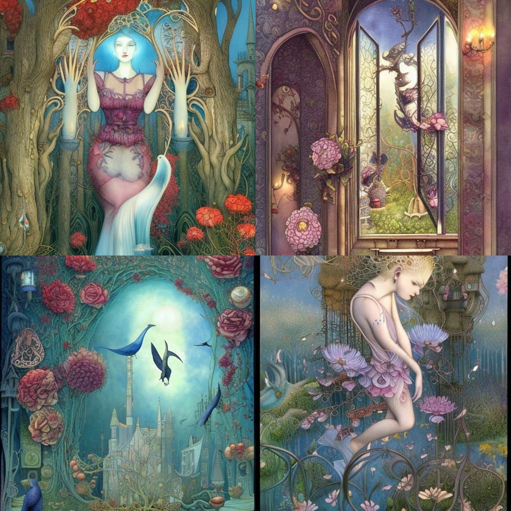 Surreal Dreamscape Inspired by Fantastic Realism