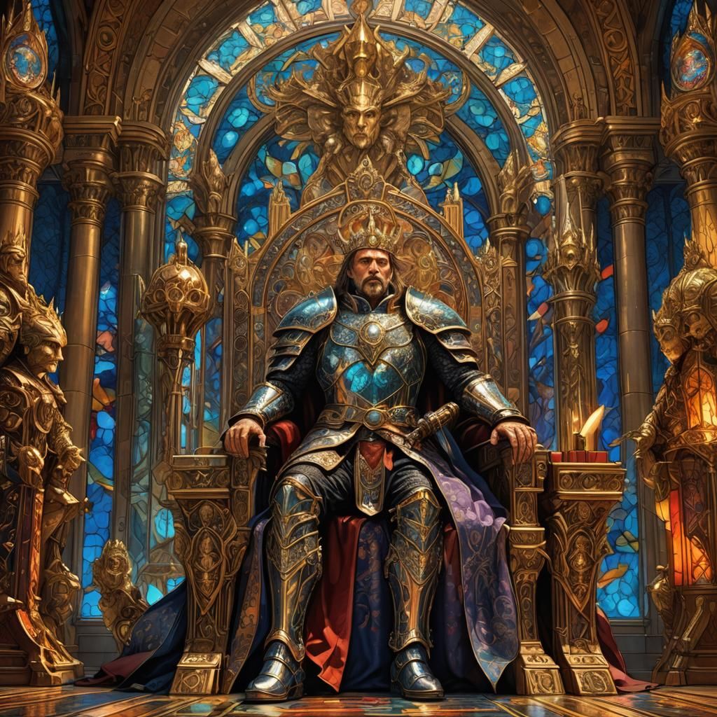Fantasy Emperor in Art Nouveau Style, 8K