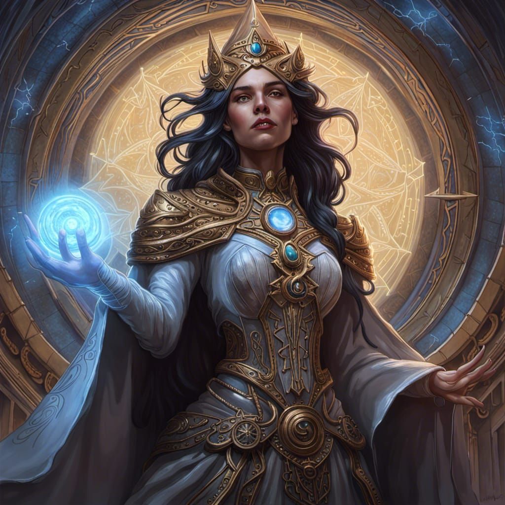 Magical Truthwatcher Lady of the Cosmere in Digital Art
