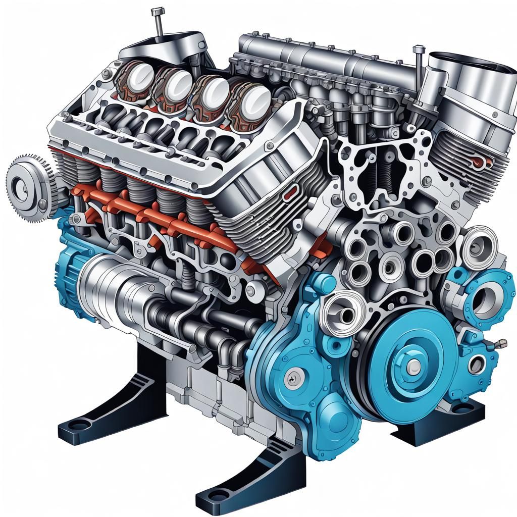 V8 Engine.