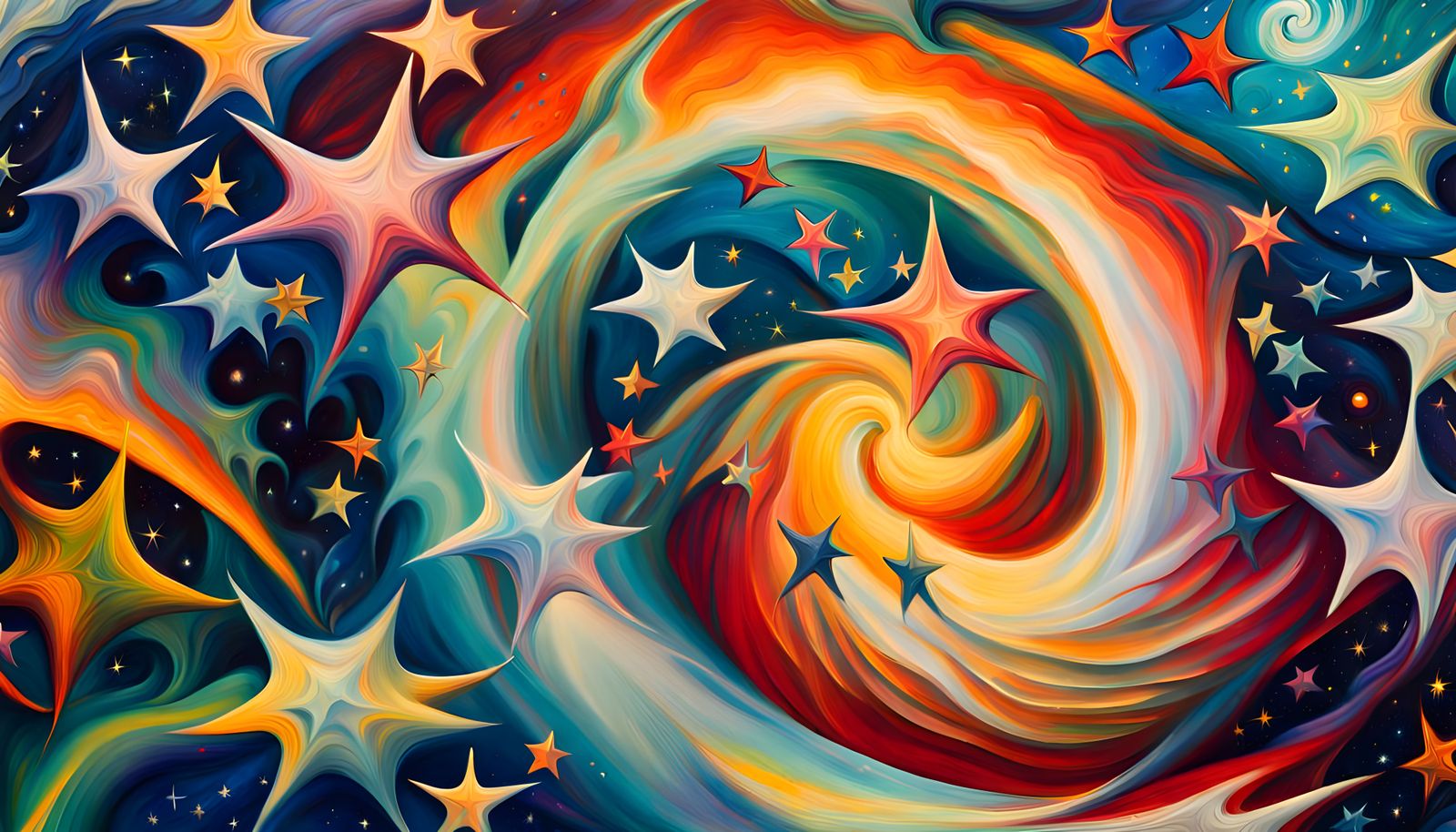 Iridescent Stars in Swirling Magnetic Energy