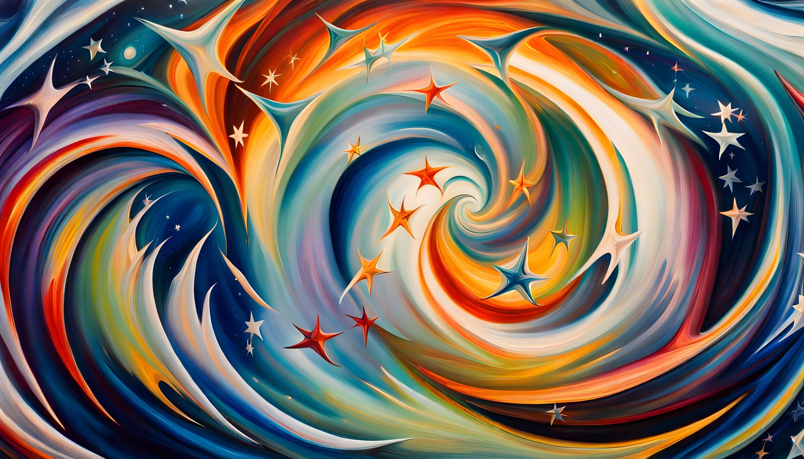 Iridescent Stars in Magnetic Wave Tunnel: Abstract Expressio...