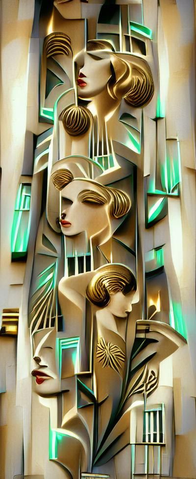 Detailed Carved Totem Pole